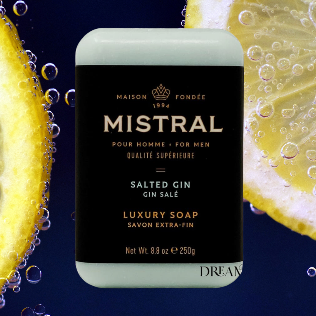 Mistral Bar Soap Organic, Bourbon Vanilla, Large, Natural Exfoliation