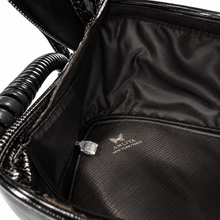 Load image into Gallery viewer, AMLIYA Retro Telephone Purse – Black Patent Crossbody Bag | inside