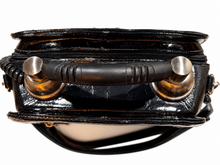 Load image into Gallery viewer, AMLIYA Retro Telephone Purse – Black Patent Crossbody Bag | wear 2