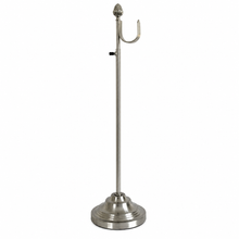 Charger l'image dans la galerie, Adjustable Silver Purse Holder Stand with Decorative Pinecone Finial