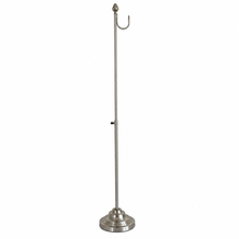 Charger l'image dans la galerie, Adjustable Silver Purse Holder Stand with Decorative Pinecone Finial 2