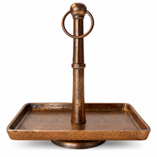 Load image into Gallery viewer, Antique Copper Jewelry & Valet Tray with Ring Handle