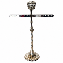 Load image into Gallery viewer, Art Deco Style Silver-Tone Earring & Jewelry Display Stand 2