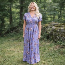 Load image into Gallery viewer, Bellevue Cottage Dress Periwinkle 2