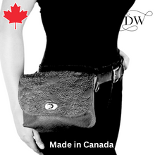 Charger l'image dans la galerie, Black Leather Waist Bag/Crossbody Bag | Hides in Hand10