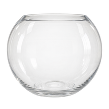 Charger l'image dans la galerie, Clear Glass Fishbowl Vase – 6" Round Glass Bowl 2