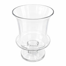 Charger l'image dans la galerie, Clear Glass Pedestal Hurricane Vase & Candle Holder clear