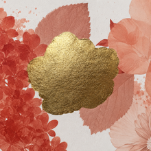 Charger l'image dans la galerie, Coral & Gold Floral Giclée Framed Art – 19" x 25" DW foil