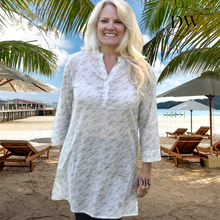 Load image into Gallery viewer, Cornflower Beach Coverup| Mahogany2