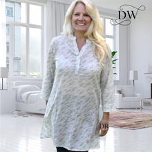 Load image into Gallery viewer, Cornflower Night Shirt | Mahogany | Dream Weaver Canada3