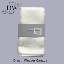 Load image into Gallery viewer, Cream Shimmer Fabric Napkins | Single|  Dream Weaver Canada3