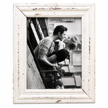 Load image into Gallery viewer, Distressed Antique White Wood Picture Frame 8x10 dw
