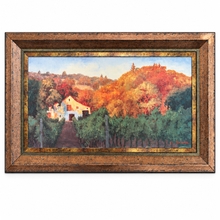 Charger l'image dans la galerie, Eastern Canada Autumn Country Home – Large Framed Landscape Wall Art