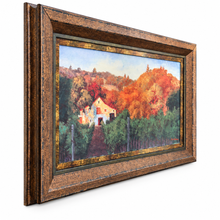 Charger l'image dans la galerie, Eastern Canada Autumn Country Home – Large Framed Landscape Wall Art side