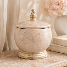 Load image into Gallery viewer, French Country Crackle Glaze Lidded Cache Pot | Dream Weaver Canada 2