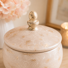 Load image into Gallery viewer, French Country Crackle Glaze Lidded Cache Pot | Dream Weaver Canada Lid