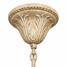 Load image into Gallery viewer, French Country Crystal Chandelier – Distressed Grey Taupe mount