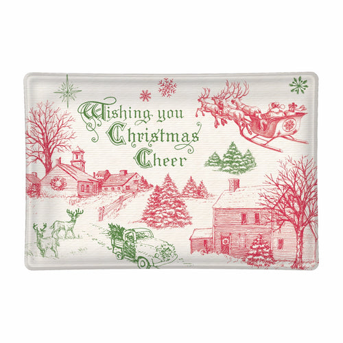 It's Christmastime Glass Soap Dish | Michel Design Works