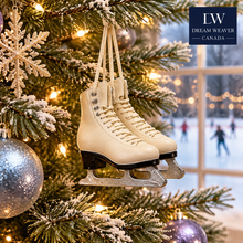 Load image into Gallery viewer, Figure Skates Christmas Ornament – Ivory Ice Skates