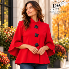 Charger l'image dans la galerie, Joseph Ribkoff Lipstick Red A-Line Statement Jacket – Style 193198 DW 5