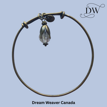 Charger l'image dans la galerie, Antique Brass with Crystal Drop Bracelet | Dream Weaver Canada