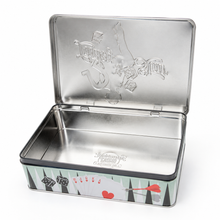 Load image into Gallery viewer, Lucky Star Vintage Casino Storage Tin – Pale Teal inside