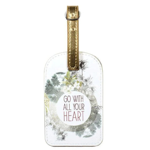 Luggage Tag | Go With All Your Heart | Papaya Art