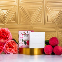 Load image into Gallery viewer, Lychee Rose Luxe Boxed Bar Soap | 200 gm | Mistral