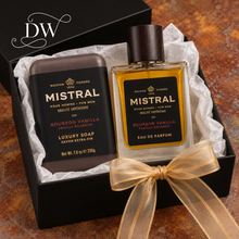 Charger l'image dans la galerie, Mistral Bourbon Vanilla Cologne & Soap Gift Box | Dream Weaver Canada