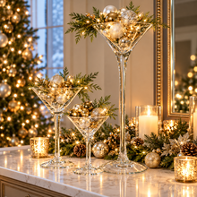 Load image into Gallery viewer, Oversized Martini Glass Centrepiece Vase – 20" Tall | Holiday & Event Décor 2 DW