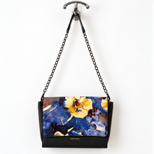 Charger l'image dans la galerie, Pixie Mood Navy Floral Vegan Leather Clutch & Crossbody Bag
