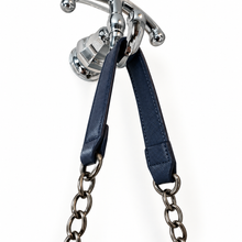 Charger l'image dans la galerie, Pixie Mood Navy Floral Vegan Leather Clutch & Crossbody Bag strap