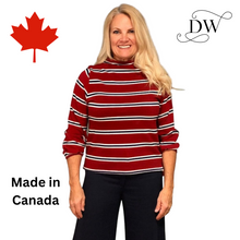 Load image into Gallery viewer, Red Striped Sweater | Meemoza