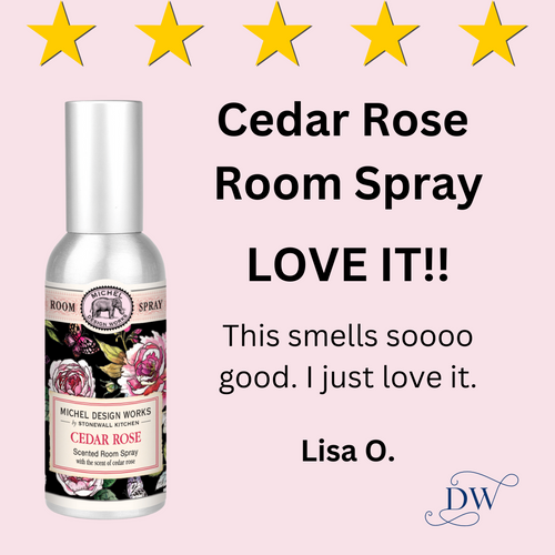 Cedar Rose Room Spray | Michel Design Works