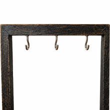 Load image into Gallery viewer, Rustic Wood Jewelry & Accessory Stand – 3 Hooks -hooks