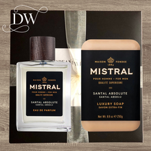 Load image into Gallery viewer, Santal Absolute Cologne & Bar Soap Gift Box | Mistral | Dream Weaver 1