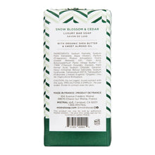 Load image into Gallery viewer, Snow Blossom & Cedar Bar Soap 150 gm | Mistral | Dream Weaver Canada2