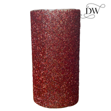 Load image into Gallery viewer, Sparkly Bronze Beaded Glass Hurricane Vase