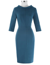 Load image into Gallery viewer, Teal Retro Dress | Dream Weaver Canada front