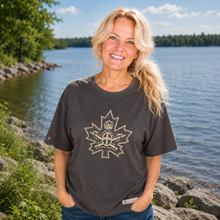 Load image into Gallery viewer, Unisex Alpine T-Shirt | Slate Grey | Made in Canada | Red Canoe