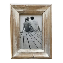 Load image into Gallery viewer, Picture Frame 4x6 Light Distressed Wood
