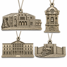 Load image into Gallery viewer, Vintage 1998 Brockville Pewter Christmas Ornaments – Set of 4