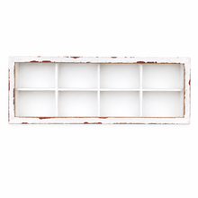 Charger l'image dans la galerie, Vintage Distressed Wood Glass Display & Organizer Box top