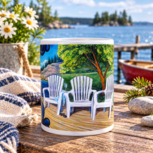 Load image into Gallery viewer, We Left Our Mark Muskoka Chairs Mug | Canadian Art by Kathy Meaney