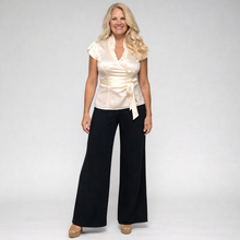 Load image into Gallery viewer, Wide Leg Pants | Navy Lyocell