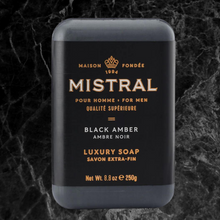 Charger l'image dans la galerie, Black Amber Bar Soap | Mistral