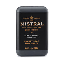Charger l'image dans la galerie, Black Amber Bar Soap | Mistral