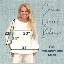 Load image into Gallery viewer, Linen Blouse | Cream