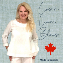 Load image into Gallery viewer, Linen Blouse | Cream