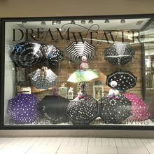 Load image into Gallery viewer, Colour-Changing Star Umbrella | Black with Rainbow Stars